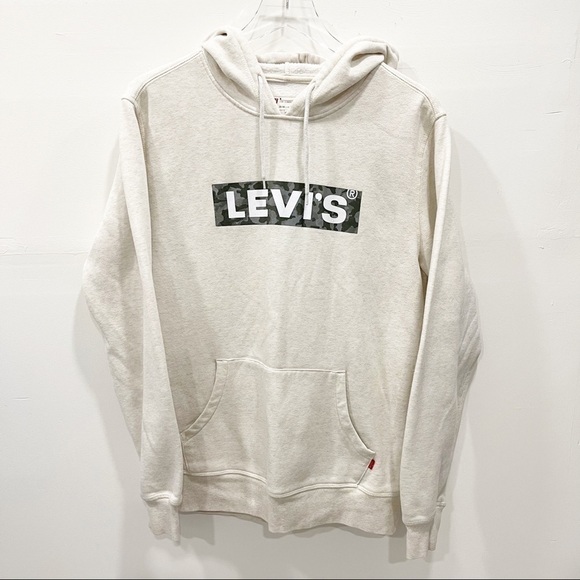 Levi’s Camo Logo Sweatshirt Hoodie Medium - Picture 1 of 7